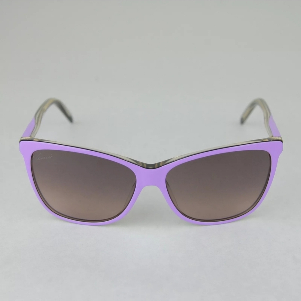 NWT GUCCI Lilac Acetate Sunglasses with Interlocking GG, Beautiful! - Picture 2 of 8